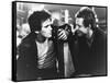 RUMBLE FISH, 1983 directed by FRANCIS FORD COPPOLA Matt Dillon and Mickey Rourke (b/w photo)-null-Framed Stretched Canvas