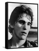 RUMBLE FISH, 1983 directed by FRANCIS FORD COPPOLA Matt Dillon (b/w photo)-null-Framed Stretched Canvas