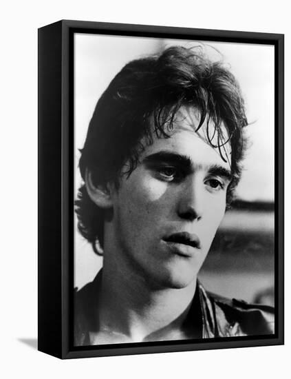 RUMBLE FISH, 1983 directed by FRANCIS FORD COPPOLA Matt Dillon (b/w photo)-null-Framed Stretched Canvas