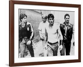 RUMBLE FISH, 1983 directed by FRANCIS FORD COPPOLA Nicolas Cage, Matt Dillon and Chris Penn (b/w ph-null-Framed Photo