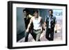 RUMBLE FISH, 1983 directed by FRANCIS FORD COPPOLA Nicolas Cage, Matt Dillon and Chris Penn (photo)-null-Framed Photo