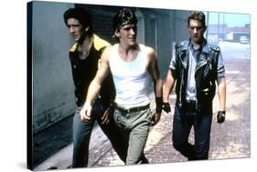 RUMBLE FISH, 1983 directed by FRANCIS FORD COPPOLA Nicolas Cage, Matt Dillon and Chris Penn (photo)-null-Stretched Canvas