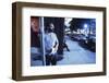 RUMBLE FISH, 1983 directed by FRANCIS FORD COPPOLA On the set, Francis Ford Coppola (photo)-null-Framed Photo