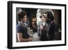 RUMBLE FISH, 1983 directed by FRANCIS FORD COPPOLA On the set, Francis Ford Coppola with Matt Dillo-null-Framed Photo