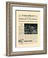 Rumbled In The Jungle!-The Vintage Collection-Framed Art Print