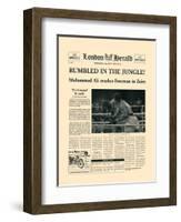 Rumbled In The Jungle!-The Vintage Collection-Framed Art Print