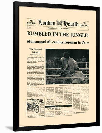 Rumbled In The Jungle!-The Vintage Collection-Framed Art Print