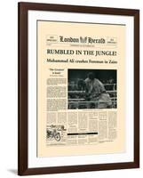 Rumbled In The Jungle!-The Vintage Collection-Framed Art Print