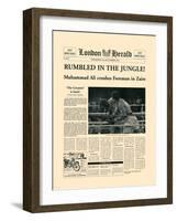 Rumbled In The Jungle!-The Vintage Collection-Framed Art Print