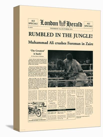 Rumbled In The Jungle!-The Vintage Collection-Stretched Canvas
