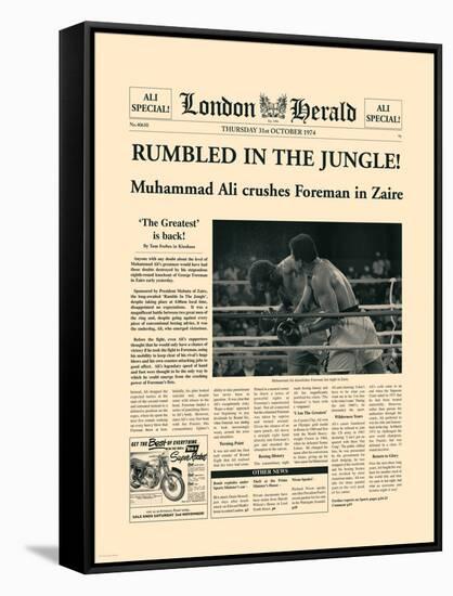 Rumbled In The Jungle!-The Vintage Collection-Framed Stretched Canvas