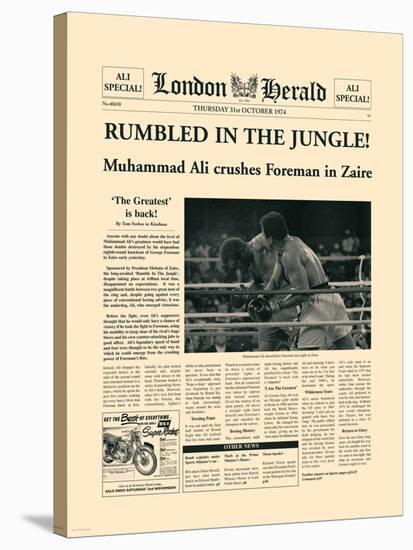 Rumbled In The Jungle!-The Vintage Collection-Stretched Canvas