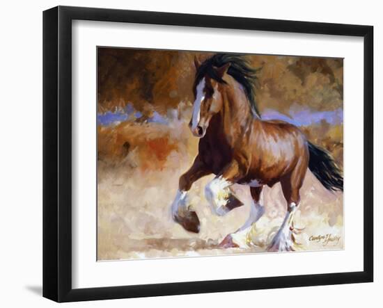 Rumi's Run-Carolyne Hawley-Framed Art Print