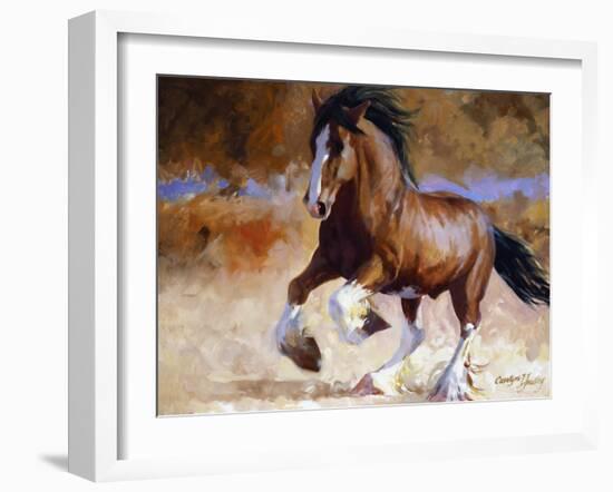 Rumi's Run-Carolyne Hawley-Framed Art Print