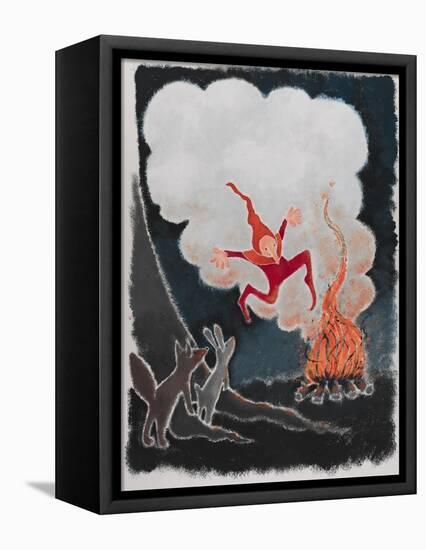 Rumpelstiltskin Dancing in the Night-Susie Jenkin Pearce-Framed Stretched Canvas