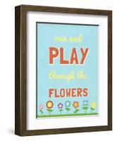 Run and Play-null-Framed Art Print