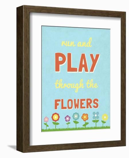 Run and Play-null-Framed Art Print