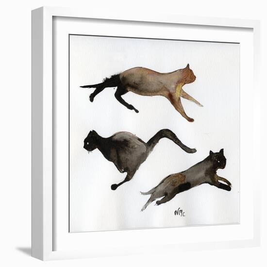 Run Cat Run, 2017,-Nancy Moniz Charalambous-Framed Giclee Print