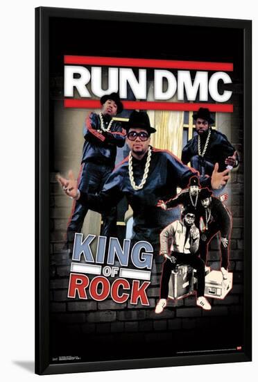 RUN DMC - KING OF ROCK-null-Lamina Framed Poster