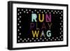 Run, Play, Wag-null-Framed Art Print