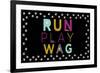 Run, Play, Wag-null-Framed Art Print