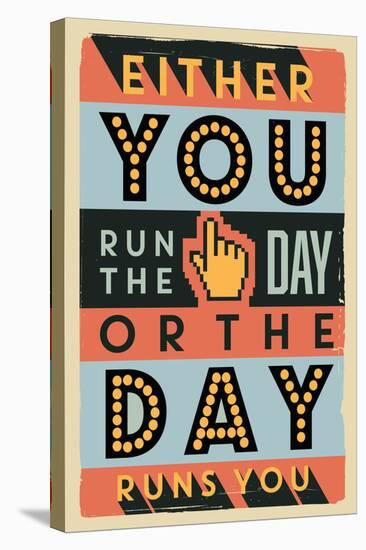 Run the Day-Vintage Vector Studio-Stretched Canvas