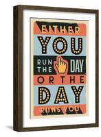 Run the Day-Vintage Vector Studio-Framed Art Print