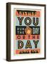 Run the Day-Vintage Vector Studio-Framed Art Print