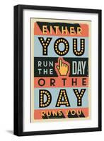 Run the Day-Vintage Vector Studio-Framed Art Print