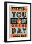 Run the Day-Vintage Vector Studio-Framed Art Print