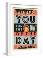 Run the Day-Vintage Vector Studio-Framed Art Print