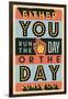 Run the Day-Vintage Vector Studio-Framed Art Print