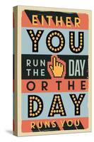 Run the Day-Vintage Vector Studio-Stretched Canvas