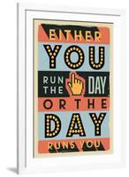 Run the Day-Vintage Vector Studio-Framed Premium Giclee Print