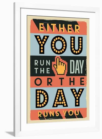 Run the Day-Vintage Vector Studio-Framed Premium Giclee Print