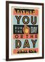 Run the Day-Vintage Vector Studio-Framed Premium Giclee Print