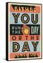 Run the Day-Vintage Vector Studio-Framed Stretched Canvas