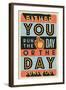 Run the Day-Vintage Vector Studio-Framed Art Print