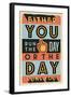 Run the Day-Vintage Vector Studio-Framed Art Print