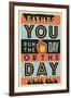 Run the Day-Vintage Vector Studio-Framed Art Print