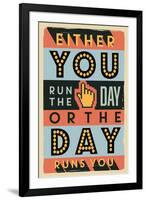 Run the Day-Vintage Vector Studio-Framed Art Print