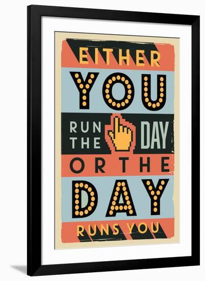 Run the Day-Vintage Vector Studio-Framed Art Print