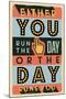 Run the Day-Vintage Vector Studio-Mounted Art Print