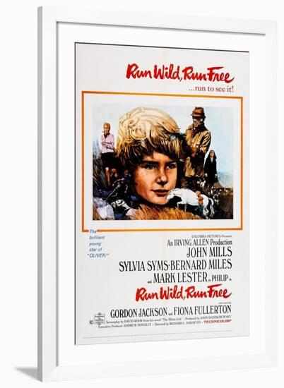 Run Wild, Run Free, from Left: Sylvia Syms, Mark Lester, John Mills, Fiona Fullerton, 1969-null-Framed Art Print