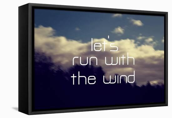 Run with the Wind-Vintage Skies-Framed Stretched Canvas