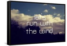 Run with the Wind-Vintage Skies-Framed Stretched Canvas