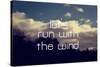 Run with the Wind-Vintage Skies-Stretched Canvas