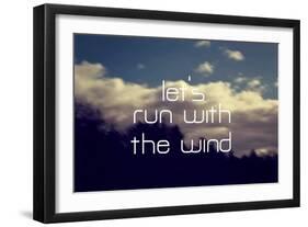Run with the Wind-Vintage Skies-Framed Giclee Print