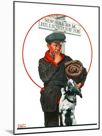"Runaway Boy,"May 17, 1924-Charles Towne-Mounted Premium Giclee Print