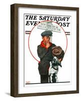 "Runaway Boy," Saturday Evening Post Cover, May 17, 1924-Charles Towne-Framed Giclee Print